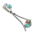 Genuine Sterling Silver And Multicolor Southwestern Slide Pendant YX68188